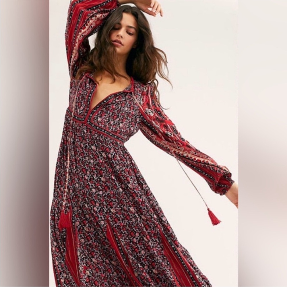 Free People Happy Feelings Maxi Dress Small